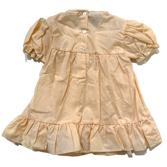 Vintage Bette's Girls Smocked Dress 18 Months Lace Trim Baby Toddler Outfit - Picture 7 of 7